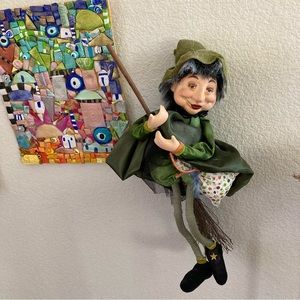 Collectable Handmade Hanging German KitchenFairy /Witch GuardianLarge 18”